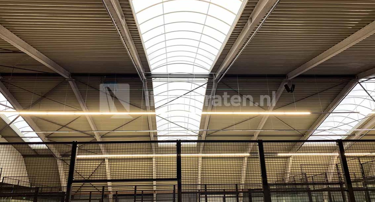 Lichtstraat vervangen met nieuw polycarbonaat