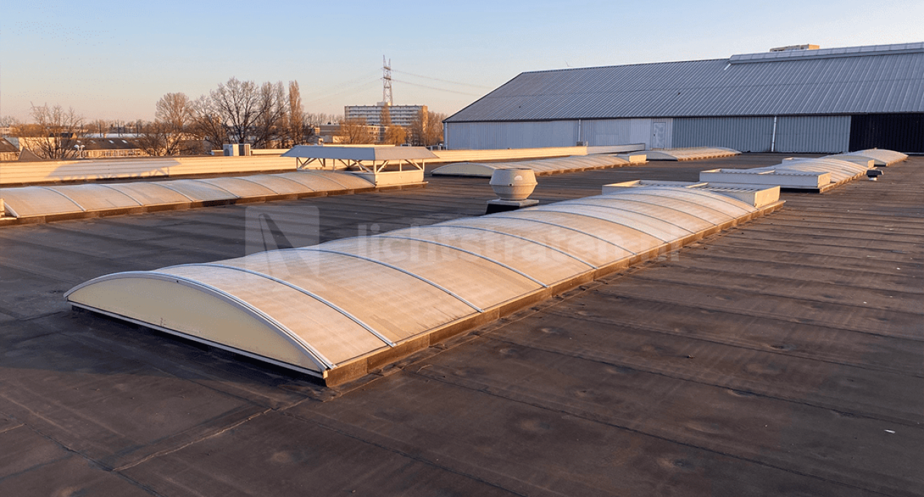 Lichtstraten met hagelschade