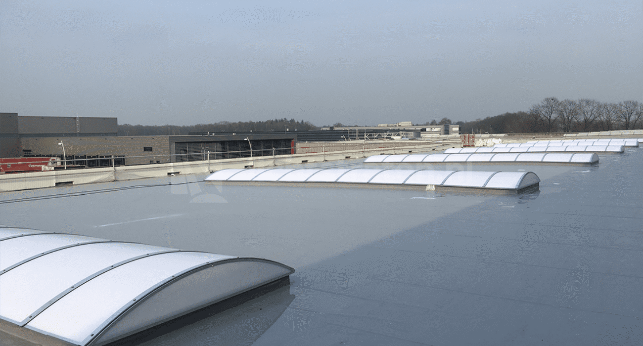Extra isolerende lichtstraten op nieuwbouw