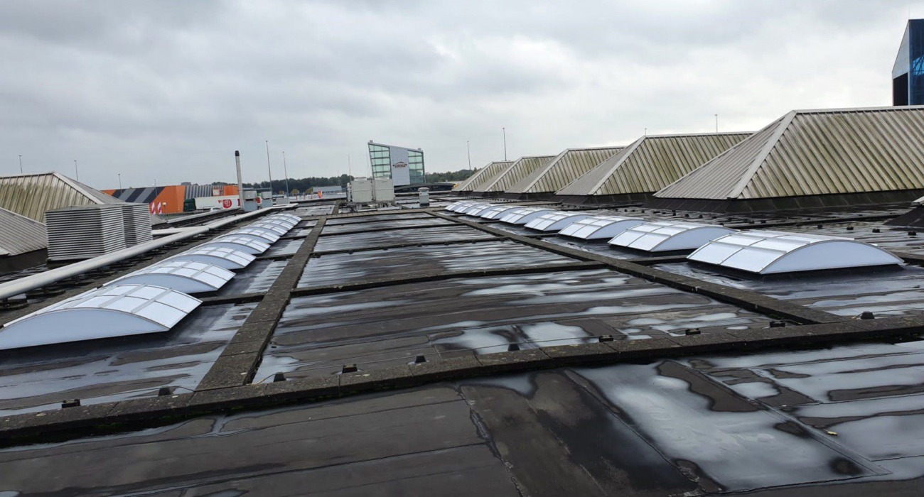 Lichtkoepel renoveren naar lichtstraat